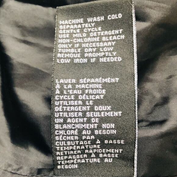 Jones New York Belted Pea Coat Jacket Size Small Charcoal Fabric Coat with Hood - Picture 13 of 16